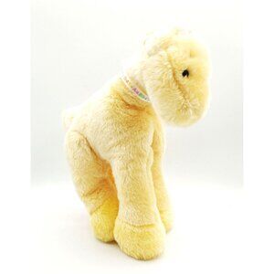 BABY GANZ Plush Giraffe Pastel Yellow Stuffed Animal Ribbon Soft Lovey Toy 1999